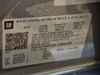 2020 Chevrolet Silverado 1500 LT