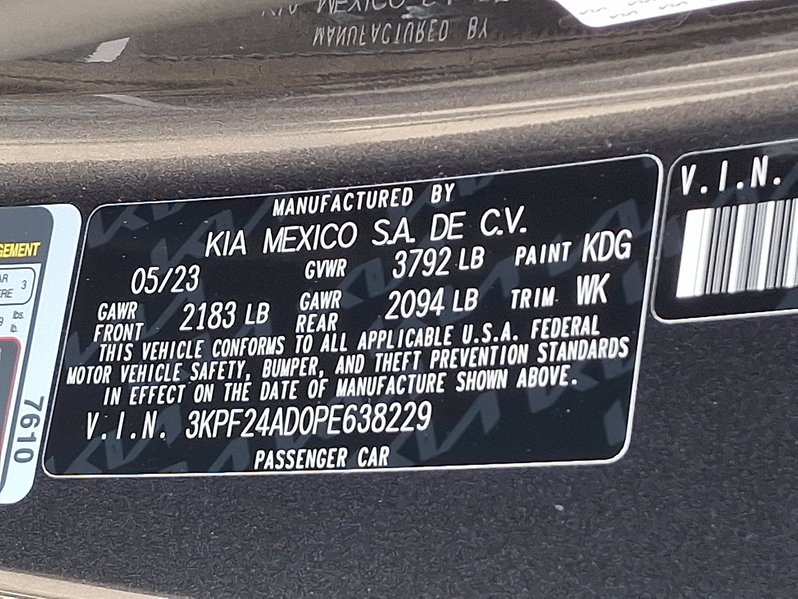 2023 Kia Forte LXS