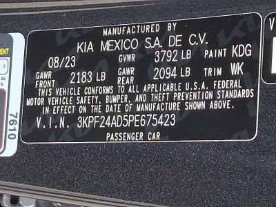 2023 Kia Forte LXS