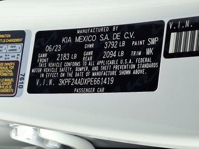 2023 Kia Forte LXS