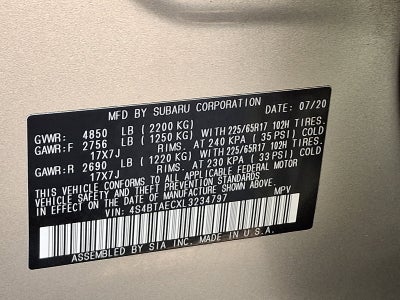 2020 Subaru Outback Premium