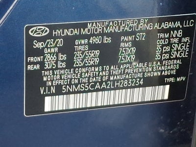 2020 Hyundai Santa Fe Limited