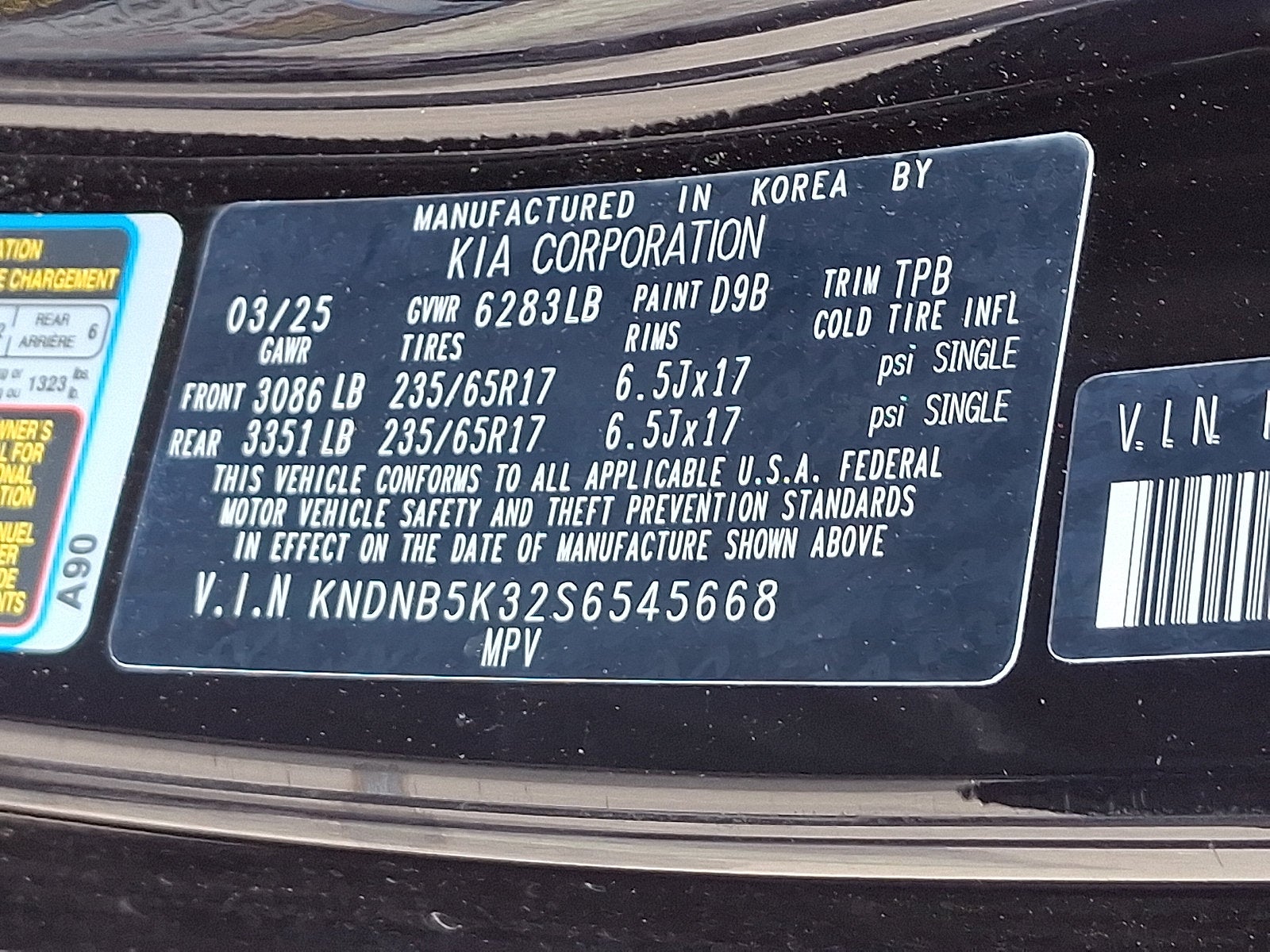 2025 Kia Carnival LXS