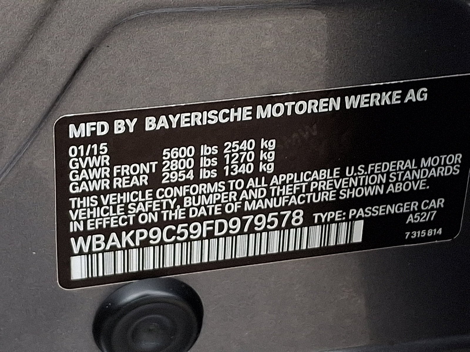 2015 BMW 5 Series 550i xDrive