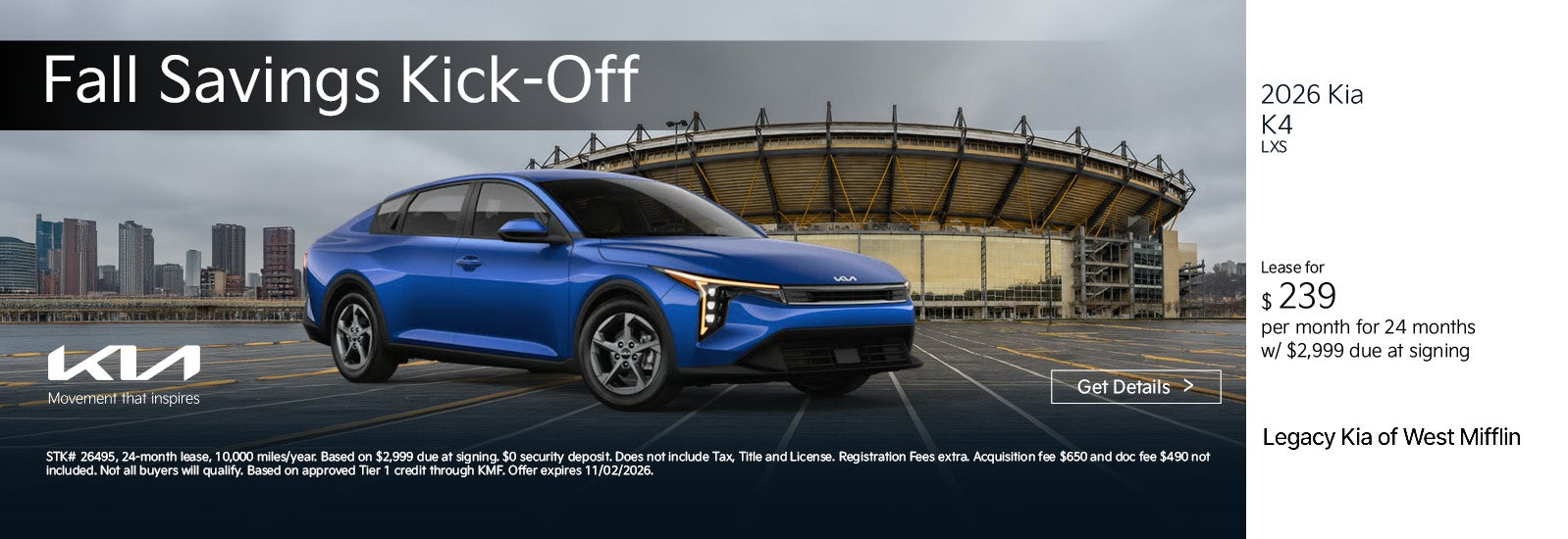 2026 Kia K4 LXS