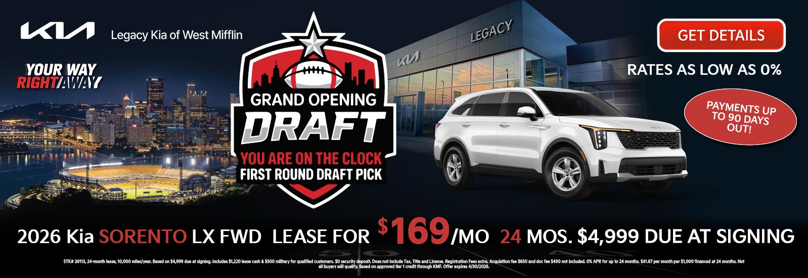 2026 Kia SORENTO S AWD