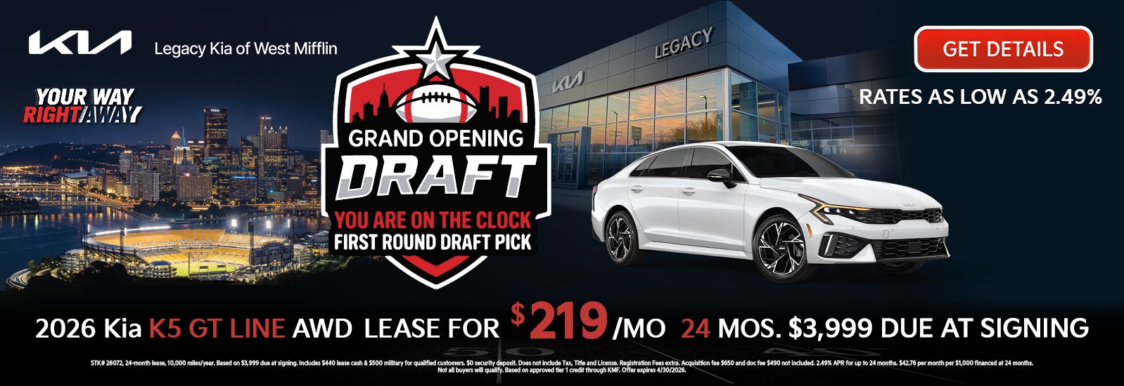 2026 Kia K5 GT LINE FWD